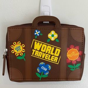 It’s A Small World Change Purse Brown